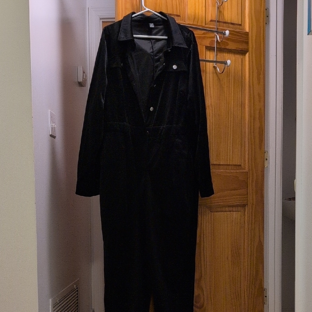 Black Corduroy Jumpsuit (Never Worn)